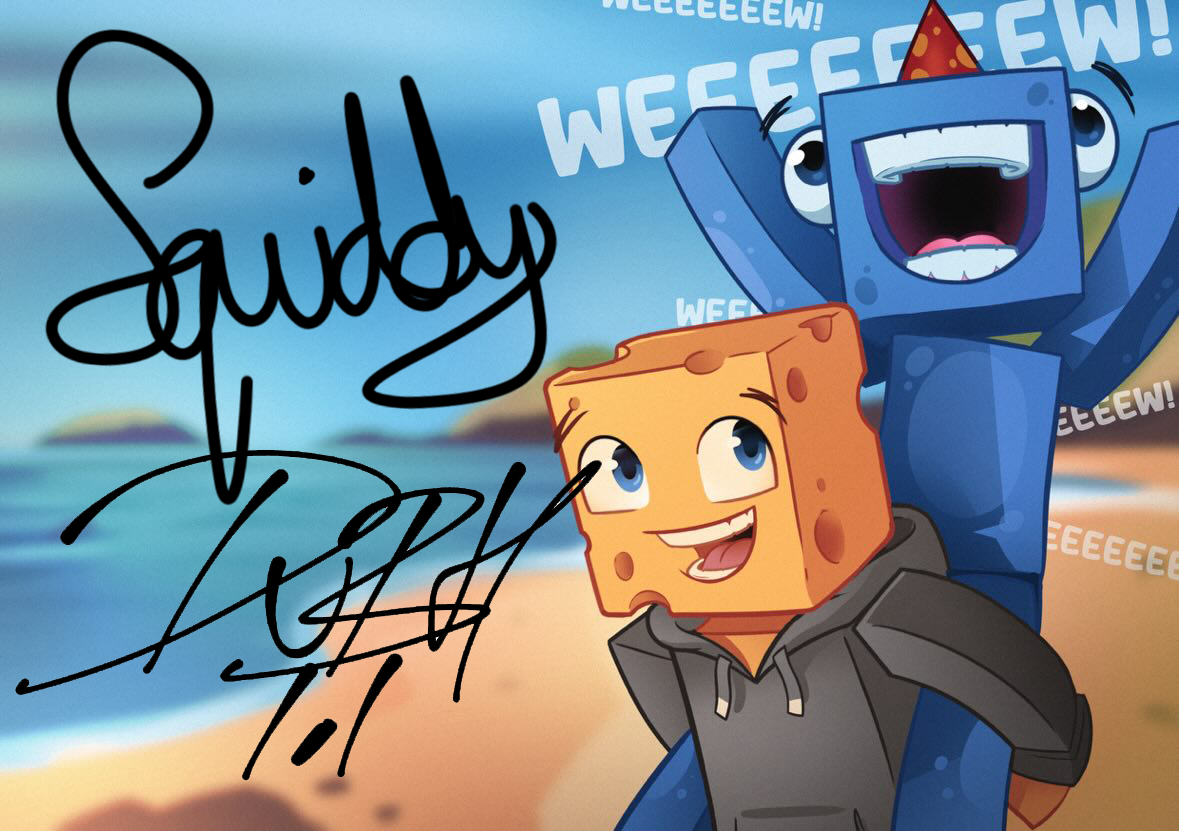 Signed Squiddy & AshDubh Postcard!